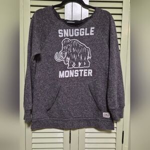 Snuggle Monster Gray Sweater
